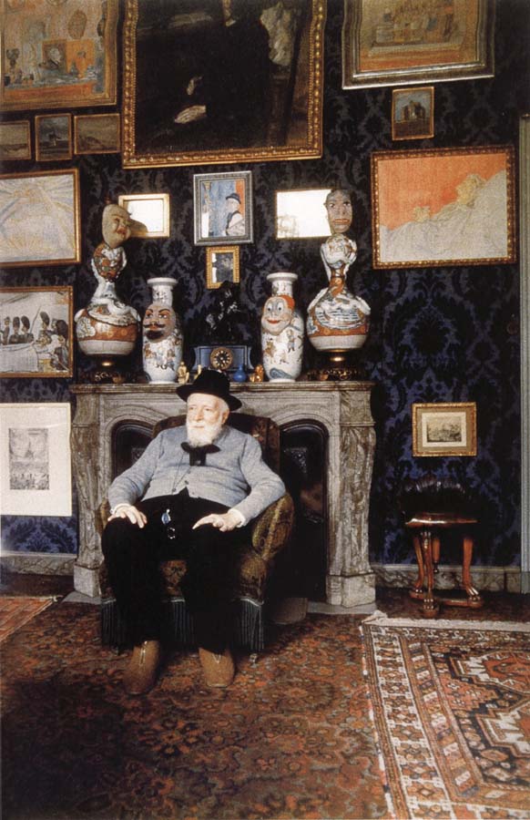 James Ensor in his studio